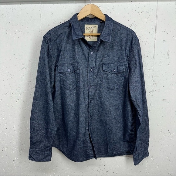 Coastal Clothing Men's XXL Navy Blue Cotton Button Down Shirt - Picture 1 of 11